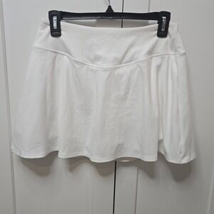 Victoria's Secret Sport White Tennis Skort Womens Medium Athletic Skirt Shorts